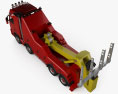 Volvo FH 拖车 2008 3D模型 顶视图