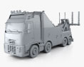 Volvo FH Tow Truck 2013 3d model clay render