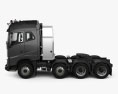 Volvo FH 750 Globetrotter Cab Tractor Truck 4-axle 2017 3d model side view