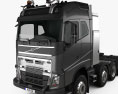 Volvo FH 750 Globetrotter Cab Tractor Truck 4-axle 2017 3d model