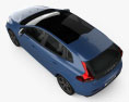 Volvo V40 T5 R-Design 2019 3D模型 顶视图