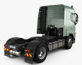 Volvo FH 420 卧铺驾驶室 牵引车 2轴 2012 3D模型 后视图