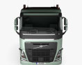 Volvo FH 420 卧铺驾驶室 牵引车 2轴 2012 3D模型 正面图