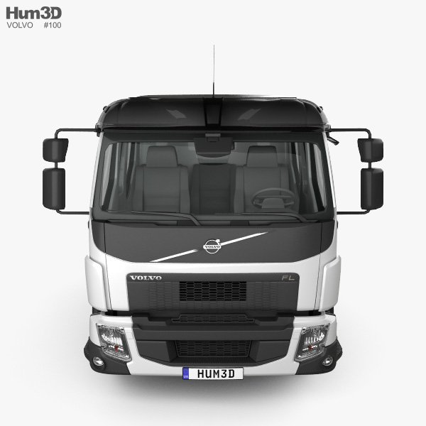Volvo Fl Crew Cab Chassis Truck 2018 3d Model Vehicles On Hum3d