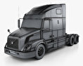 Volvo VNL (670) Tractor Truck 2014 3d model wire render