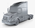 Volvo VNL (670) Tractor Truck 2014 3d model clay render
