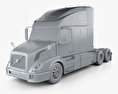 Volvo VNL (660) Tractor Truck 2014 3d model clay render