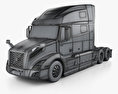 Volvo VNL (760) トラクター・トラック 2018 3Dモデル wire render