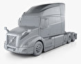 Volvo VNL (760) トラクター・トラック 2018 3Dモデル clay render