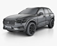 Volvo XC60 T6 Inscription with HQ interior 2020 3d model wire render