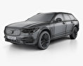 Volvo V90 T6 Cross Country with HQ interior 2019 3d model wire render