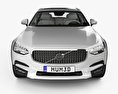Volvo V90 T6 Cross Country with HQ interior 2019 3d model front view