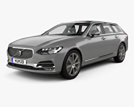 Volvo V90 T6 Inscription with HQ interior 2019 3D model