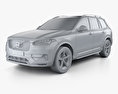 Volvo XC90 D5 R-Design 2018 3d model clay render