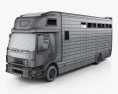 Volvo FE Roelofsen-Raalte RR2 Horse Truck 2021 3D模型 wire render