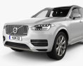 Volvo XC90 T8 with HQ interior and engine 2018 3d model