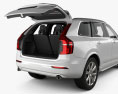 Volvo XC90 T8 with HQ interior and engine 2018 3d model