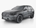 Volvo XC60 T6 R-Design with HQ interior 2020 3d model wire render
