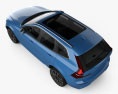 Volvo XC60 T6 R-Design with HQ interior 2020 3d model top view