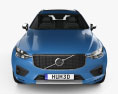 Volvo XC60 T6 R-Design with HQ interior 2020 3d model front view