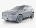 Volvo XC60 T6 R-Design with HQ interior 2020 3d model clay render