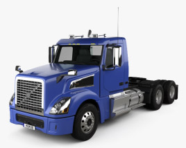 Volvo VNL VT64T 800 Day Cab Tractor Truck 2014 3D model