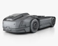 Volvo Vera Autonomous 프로토타입 트랙터 트럭 2020 3D 모델  wire render