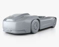 Volvo Vera Autonomous 原型 牵引车 2018 3D模型 clay render