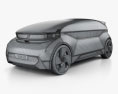 Volvo 360c 2020 3D-Modell wire render