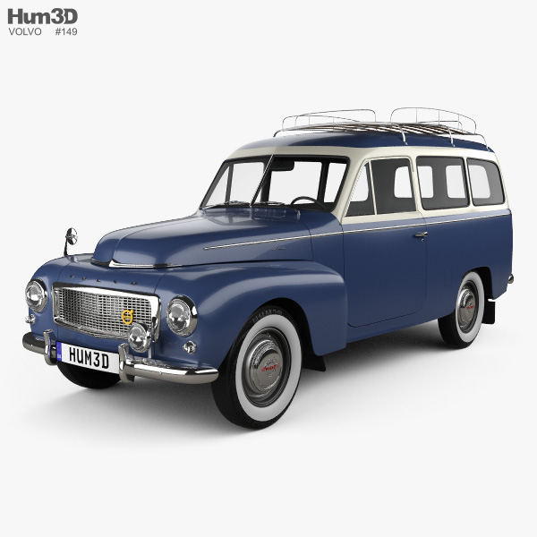 Volvo PV445 PH Duett 1958 3D model