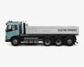 Volvo Electric 自卸式卡车 2019 3D模型 侧视图