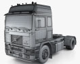 Volvo F10 Camion Trattore 1987 Modello 3D wire render