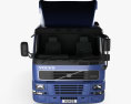 Volvo FM12 420 卧铺驾驶室 牵引车 1998 3D模型 正面图
