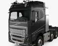 Volvo FH16 750 Globetrotter Cab Tractor Truck 4-axle 2022 3d model