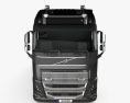 Volvo FH16 750 Globetrotter Cab 牵引车 4轴 2020 3D模型 正面图