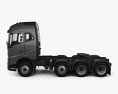 Volvo FH500 Globetrotter Cab Tractor Truck 4-axle 2022 3d model side view