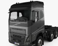 Volvo FH500 Globetrotter Cab Tractor Truck 4-axle 2022 3d model