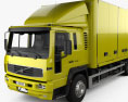 Volvo FL250 Day Cab 箱式卡车 2000 3D模型