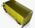 Volvo FL250 Day Cab 箱式卡车 2000 3D模型 顶视图