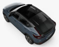 Volvo C40 Recharge 2022 3D模型 顶视图