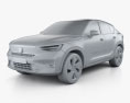 Volvo C40 Recharge 2022 3D模型 clay render