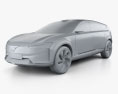 Volvo Recharge 2022 3D模型 clay render