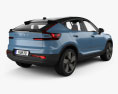 Volvo C40 Recharge with HQ interior 2022 3d model back view