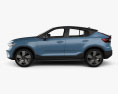 Volvo C40 Recharge with HQ interior 2022 3d model side view