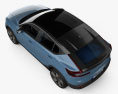 Volvo C40 Recharge 带内饰 2021 3D模型 顶视图