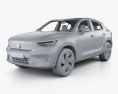 Volvo C40 Recharge with HQ interior 2022 3d model clay render