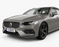 Volvo V60 T6 Inscription con interni 2018 Modello 3D
