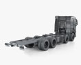 Volvo FH-540 Sleeper Cab Chassis Truck 4-axle 2021 3d model