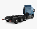 Volvo FM Chassis Truck 4-axle 2020 3d model back view