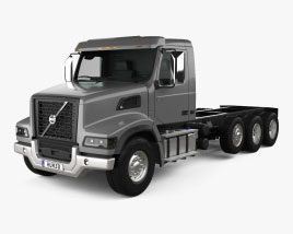 Volvo VHD 300AF Chassis Truck 4-axle 2021 3D model